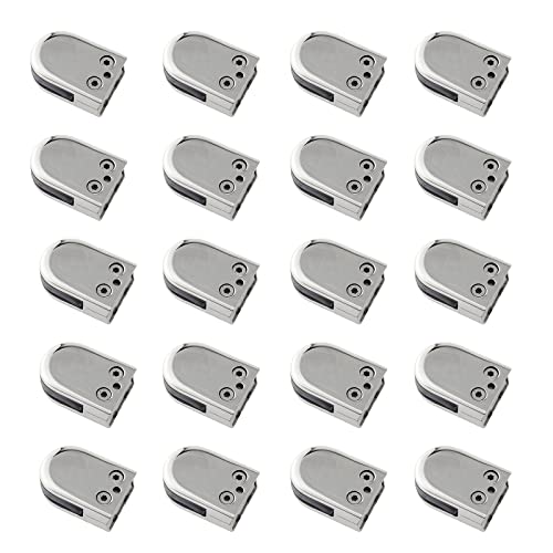 Porte-verre réglable en inox 304 pour sécuriser les panneaux de 1/3 à 1/2 pouce