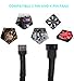 LANMINGLEL 10-Pack PWM 4 Pin Fan Extension Cable，12 inch PC Fan Power Extension Cable, Male to Female 4-Pin PWM Splitter Cord for Computer ATX Case