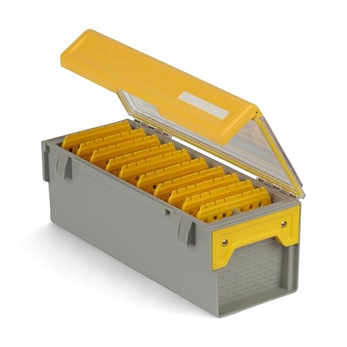 Image of Plano EDGE Short Hang Box, Stores 40 Crankbaits, with Rust-Preventive Rustrictor, Dri-Loc Watertight Seal, WaterWick, DuraView Transparent Lid, Stackable Storage for Fishing Organization