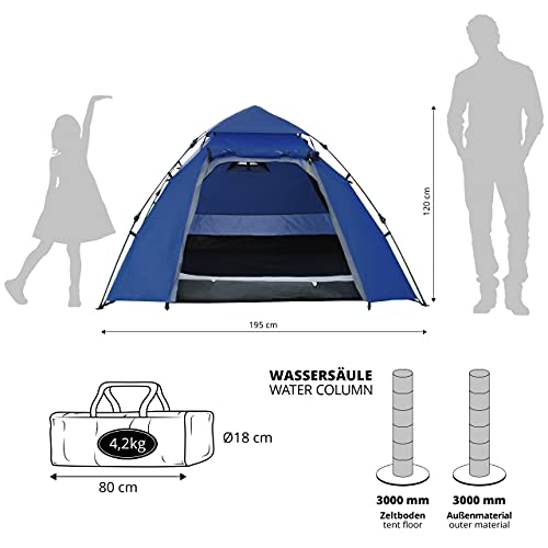 Lumaland Camping Pop Up 3 Person Tent - Image 3