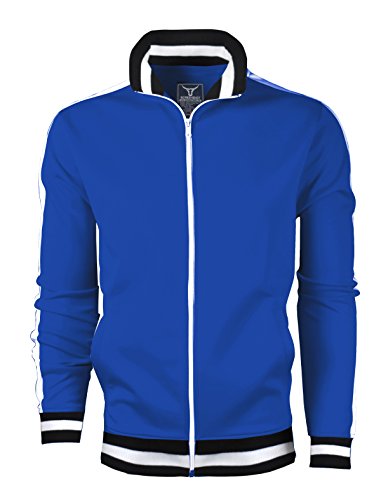Image of SCREENSHOT-TRACK JACKET Mens Urban Hip Hop Premium Track Jacket - Slim Fit Side Taping Sportswear Urbanwear Streetwear Top