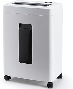 Electric Shredder, Household Use, Quiet, Commercial Use, Micro Cut, Squeeze-Electric, 0.08 x 0.6 inches 2 x 15 mm, 10 Sheets, 45 Minutes Continuous Shredding