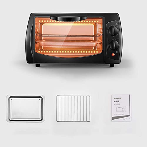 Elektrische mini-oven, huishoudelijke 10 liter bakoven met meerdere kookfuncties Grill instelbare temperatuurregeling Timer nuttig, wit - Afbeelding 8