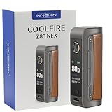 For Innokin CoolFire Z80 NEX Mod 80 W Box (Gris plomo) Interruptor de bloqueo fácil de deslizar 0,96'' Pantalla TFT Batería 18650 [Batería no incluida] Vaporizador MTL/RDL Original - No Nicotine