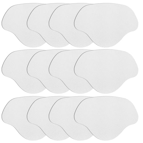 Image of Shoe Heel Repair Patches, Quick Self-Adhesive Inside Sneaker Hole Patches for Sport Work Walking Hiking Tennis Shoes Sneaker Mesh (12 Pcs 丨 White)