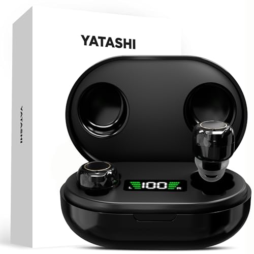 Hearing Aids for Seniors with Touch Control, Rechargable – Lightweight Portable Design with Case – Black