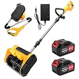 Liwogi Deneigeuse Electrique 650W Fraise a Neige Pliable Fraises de Déneigement Snow Blow...