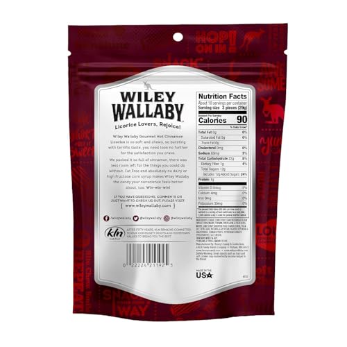Wiley Wallaby Licorice 10 Ounce Classic Gourmet Soft & Chewy Australian Cinnamon Licorice Candy Twists thumb #7