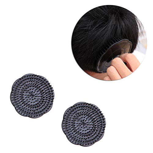 Foto von Lurrose Kopfhaut Bürste Kopfmassage Haar Reinigung Shampoo Bürsten 4 Stück (Schwarz)