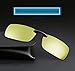 Night Driving Blue Light Blocking Clip on Glasses Night Vision Photochromic Clip