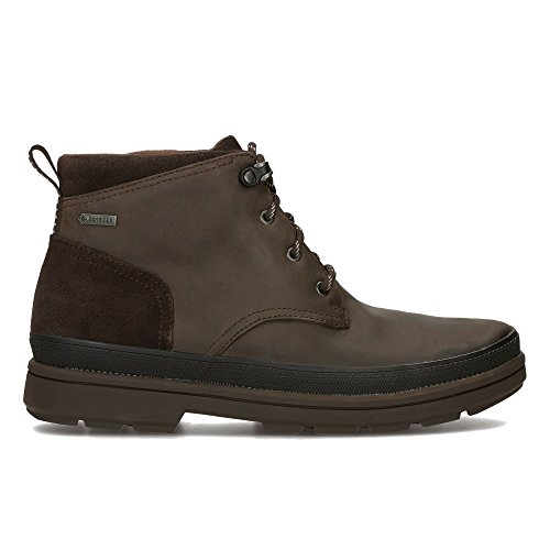 Clarks Herren RushwayMid GTX Klassische Stiefel, Braun (Dark Brown Leather)
