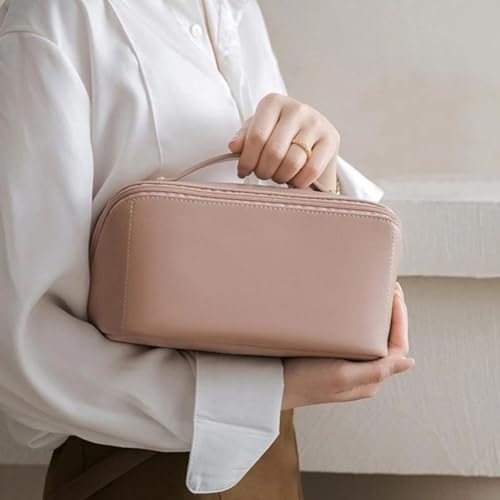 Bolsa Necessaire Feminina Organizador Maquiagem Viagem Blogueira (Rosa)