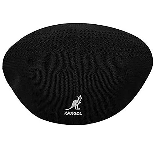 Kangol Tropic 504 Ventair Ivy Cap for Men and Women, Flat Cap, Small, Black