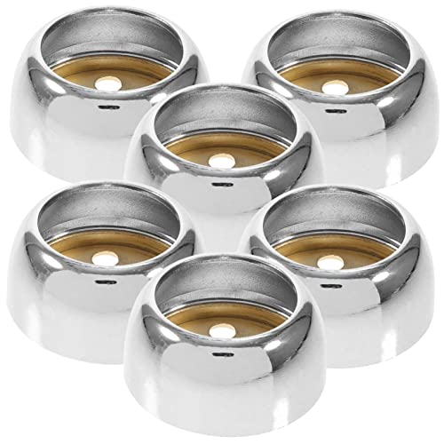 Parliky 6pcs Rod Holders Heavy Duty Closet Flanges for Shower Curtain Wardrobe Support Easy Installation Smooth Finish for Bathrooms Closets