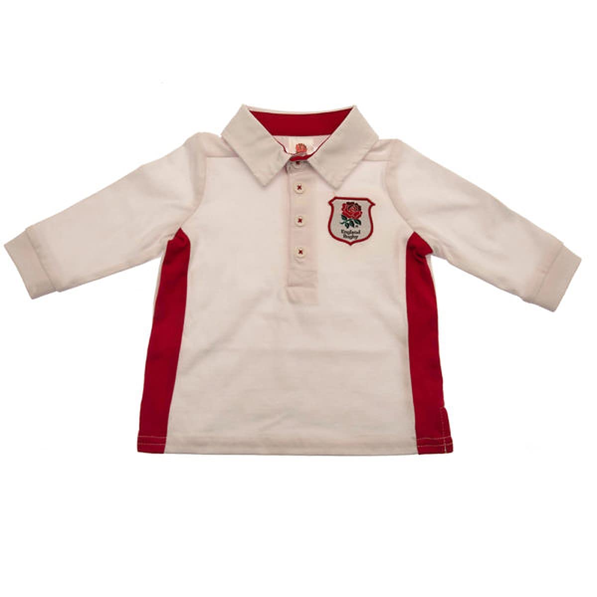 England Rfu Rugby White Official Baby Long Sleeved Rugby Shirt (6-9 Months)