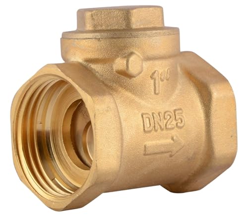 HPF Non Return Valve Nrv, 25mm (1inch), Brass Nrv, Horizontal Check Valve Flap Type.