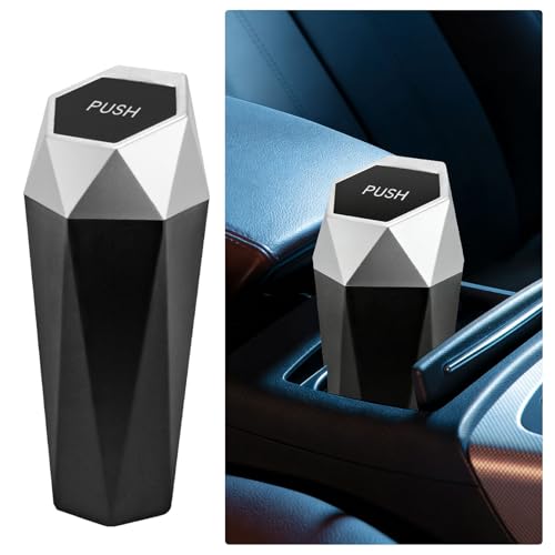 HOLEIMI 車用ゴミ箱 スリム蓋付きモデル