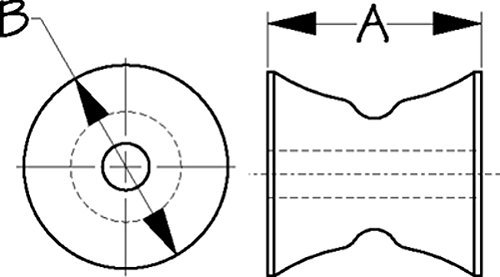 Seadog Line Replacement Bow Roller Wheel. 328059-1 by Seadog Line