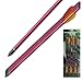 Hunting Crossbow Survival Arrow Equipment Aluminum Red 16 Inch