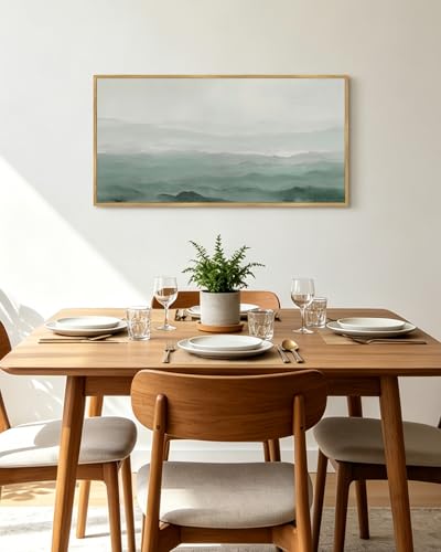 KUVIOKE Framed Misty Mountain Wall Art