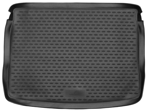 WALSER XTR Kofferraumwanne für VW Golf 6 10/2008-12/2014, 100% passgenaue Antirutschmatte Auto, Gummimatte Auto, Kofferraum Schutzmatte, Anti Rutsch Matte Gummi, Auto Gummimatten