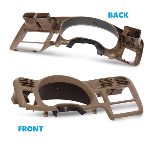 Fits For 1998-2004 S10 Blazer Jimmy Sonoma Double Din Dash Radio Cluster Bezel Beige - Thumbnail 2