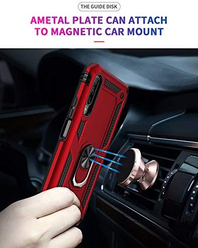 Miniatura 4 de Jielangxin Keji Funda para Huawei Y9s, funda con soporte de anillo giratorio de 360 grados para Huawei Y9s 2019 STK-L22 STK-LX3  P Smart Pro 2019