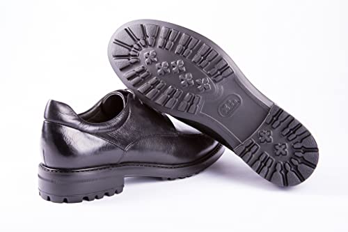 Sapato Masculino Estilo Derby Stratus Townsville Feito à Mão com Couro Bovino The Craft (43, Preto)