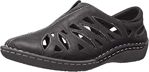 Image of Propet Womens Cameo Cut Out Slip On Flats Casual - Brown