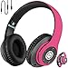 iJoy Matte Finish Premium Rechargeable Wireless Headphones Bluetooth Over Ear Headphones Foldable Headset with Mic (GLM)