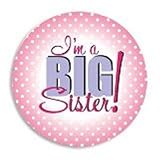 I'm a BIG SISTER Announcement BUTTON/PINK Pin 2