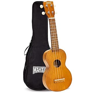 Mahalo Kahiko Ukulélé Soprano avec Housse Natural Satin - Les Beatles, Paul McCartney, John Lennon, RIngo Starr, George Harrison
