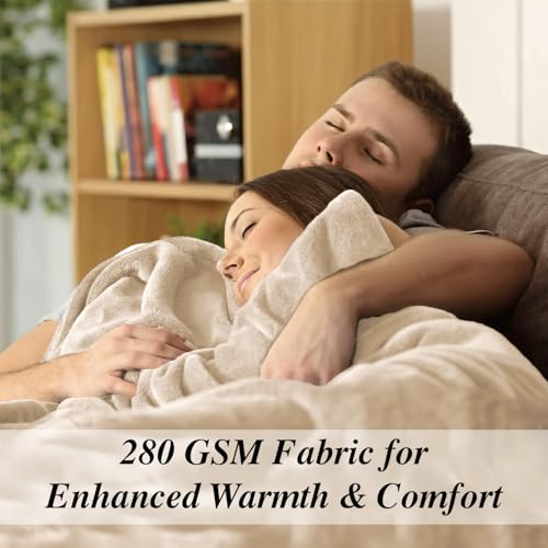 Image of Cloth Fusion Fleece AC Blanket for Summer and Winter Double Bed 87x85 inch