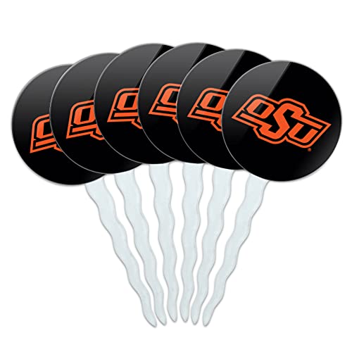 Oklahoma State University Cowboy Logo Cupcake Picks Toppers Decoration Set