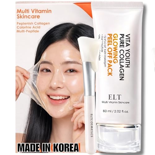 Ayzololo Collagen Night Wrapping Mask,Overnight Wrapping Mask,Peel Off Face Mask,Elasticity and Hydration Care,2.53 fl.oz(Brush Included)
