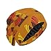 Oyihfvs Black African Women with Head Wraps on Orange Slouchy Beanie Sleep Cap, Women Lightweight Satin Bonnet, Cozy, Night Caps Head Cover Casual Hat for Sleeping Hair Protection