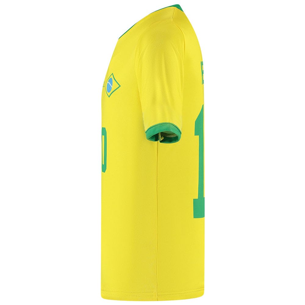 Brésil Maillot De Foot Domicile Pelé - Enfant et Adultes - Ensemble Foot