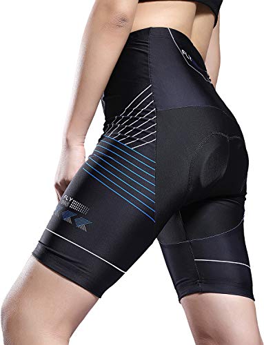 Hiauspor Women\'s Cycling Shorts (Black, Medium)