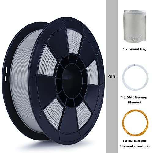 Image of ZIRO PLA Filament 1.75mm,3D Printer Filament PLA PRO Basic Color Series 1.75MM Total 4KG(8.8lbs), Dimensional Accuracy + /- 0.03mm,Gray(1KG X 4 Spools Pack) | Fit for Most FDM 3D Printer, 1.75mm 1KG Spool, Dimensional Accuracy + /-0.03mm, Colorful PLA FilamenT