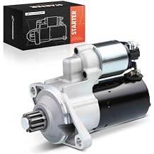 A-Premium Starter Motor Compatible with Audi A3 15-16, A3 Quattro 15-17, S3 15-17, TT/TTS Quattro & Volkswagen Beetle, CC, Eos, GTI, Jetta, Passat & More, 12V 1.1KW 11 Teeth CCW, Replace# 02E-911-023S