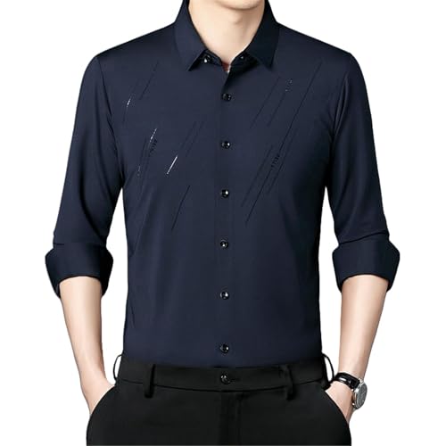 Chemise à manches longues pour homme d'automne sans couture et élégante