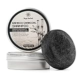 DEGO HERBAL Bamboo Charcoal Shampoo Bar Body Wash Bar for Fresh and Bright Hair 1.92 Oz Brighten Hair, Refreshes Skin