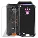 Produktbild CXKJ Handyhülle für Oukitel WP5 Pro (5.5 Zoll) Silikon Hülle + Panzerglas Schutzfolie, Schwarz TPU Weiche Ultra-dünne Schutzhülle Bumper Case Handyhülle mit 9H Gehärtetes Glas Film - Schwarz