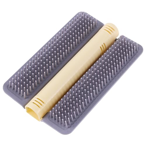 Chaies Rascador de esquinas de gato, cepillo para el cuidado del con hierba gatera, juguete interactivo para gatitos, cepillo de masaje para gatos, rascador de pared para gatos domésticos