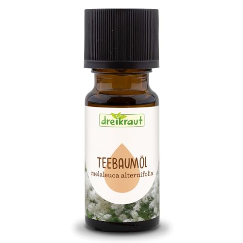 dreikraut Aceite de árbol de té, 100% natural, aceite aromático, cosmético (10 ml, aceite de árbol de té)