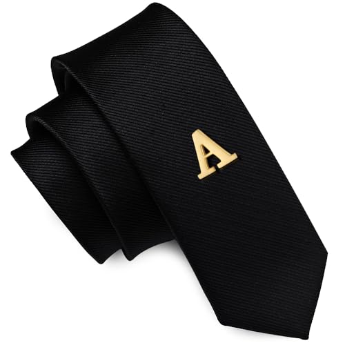 Image of HONEY BEAR Mens Womens Initial Alphabet Letter Lapel Pins Collar Badge Brooches for Business Wedding Graduation Gift Matte Gold 0.59 inches