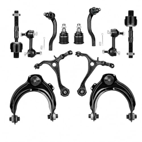 Image of Front Suspension Kit Upper Lower Control Arms Ball Joints Fit for Honda Accord 2003 2004 2005 2006 2007, Fit for Acura TSX 2004 2005 2006 2007 2008-12 pcs Ball Joints Sway Bars Tie Rods.