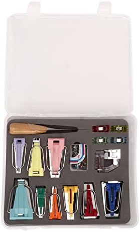 Sew Bias Tape Maker Kit, Bias Tape Makers Kit Controllable Foot Presser Quilt Binding Tools DIY Sewing Tools for Fabric Sewing Your Own