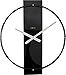 Produktbild NeXtime Wanduhr "CARL", lautlos, aus Holz, Schwarz, 58,2 x 50,8 cm