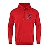 Generisch Unisex Black Long Sleeve Sports Jumper Men's Sweatshirt Print, red, M #1